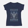 Abominable Bounce-womens v-neck tee-jrberger