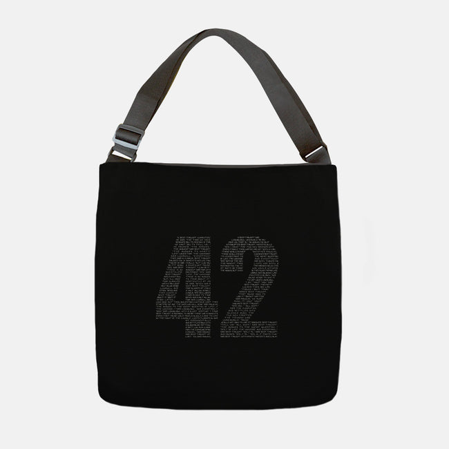 About 42-none adjustable tote-maped
