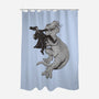 Abraham-none polyester shower curtain-Alex Solis