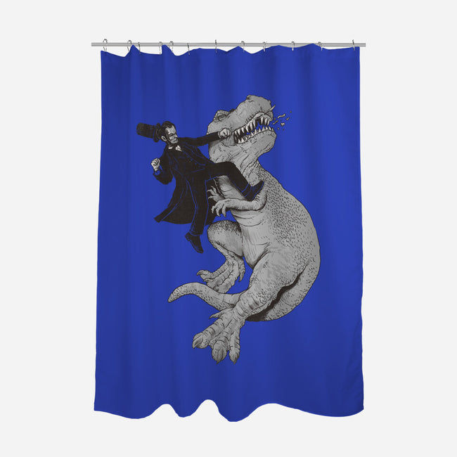 Abraham-none polyester shower curtain-Alex Solis
