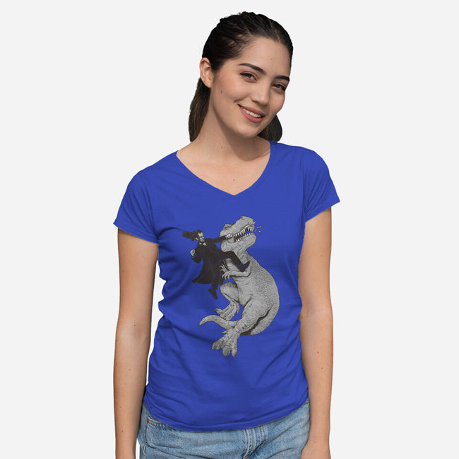 Abraham-womens v-neck tee-Alex Solis