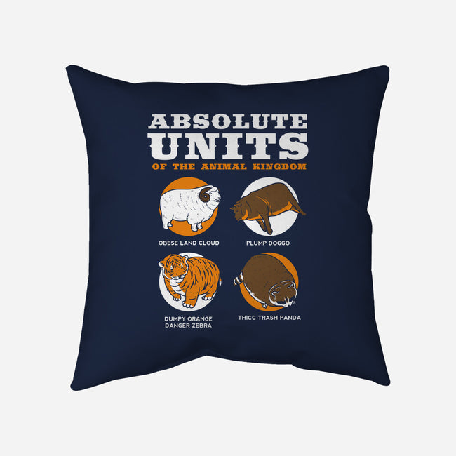 Absolute Units of the Animal Kingdom-none non-removable cover w insert throw pillow-dumbshirts