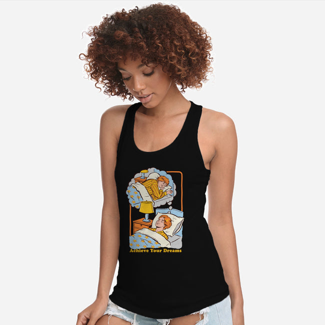 Achieve Your Dreams-womens racerback tank-Steven Rhodes