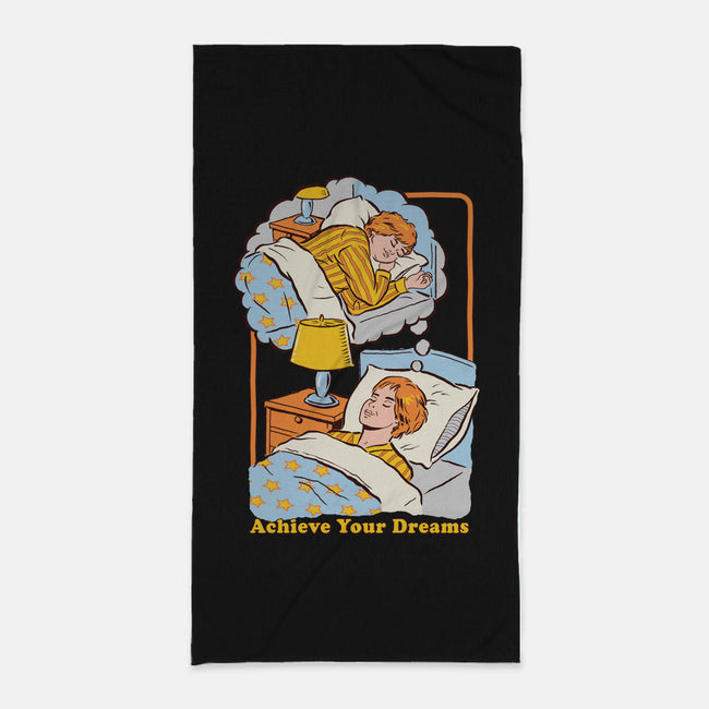 Achieve Your Dreams-none beach towel-Steven Rhodes