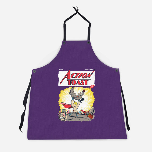 Action Toast-unisex kitchen apron-hoborobo