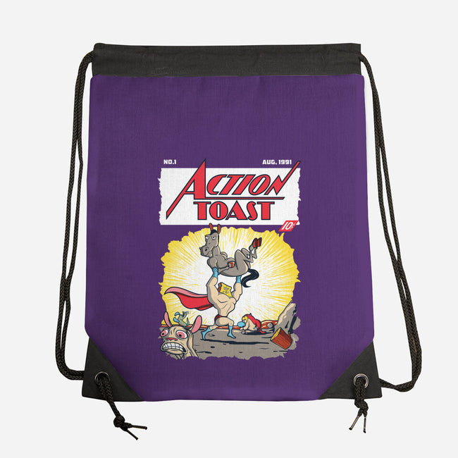 Action Toast-none drawstring bag-hoborobo