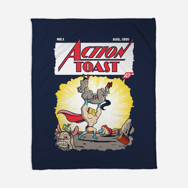 Action Toast-none fleece blanket-hoborobo