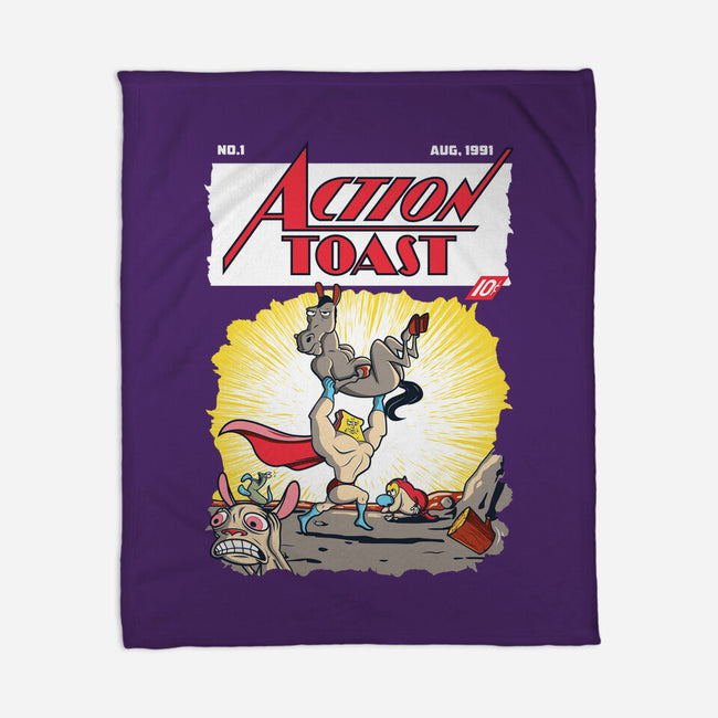 Action Toast-none fleece blanket-hoborobo