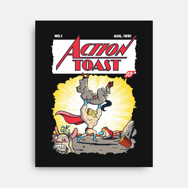 Action Toast-none stretched canvas-hoborobo