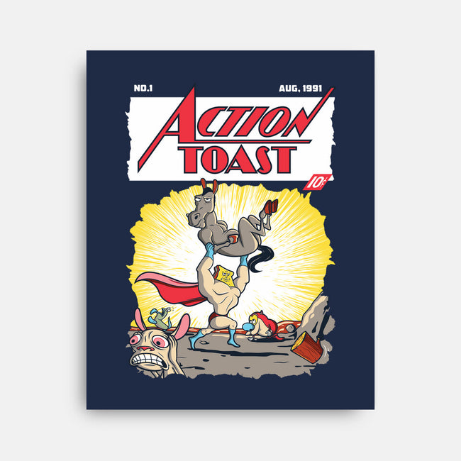 Action Toast-none stretched canvas-hoborobo