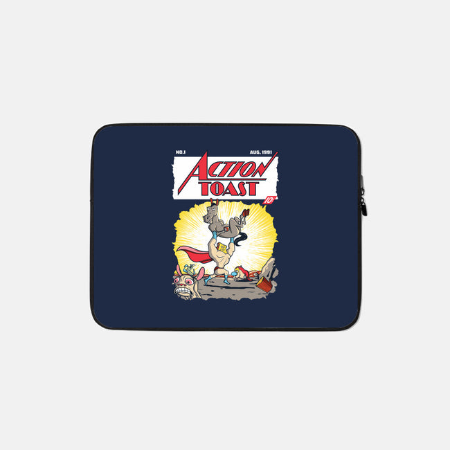 Action Toast-none zippered laptop sleeve-hoborobo