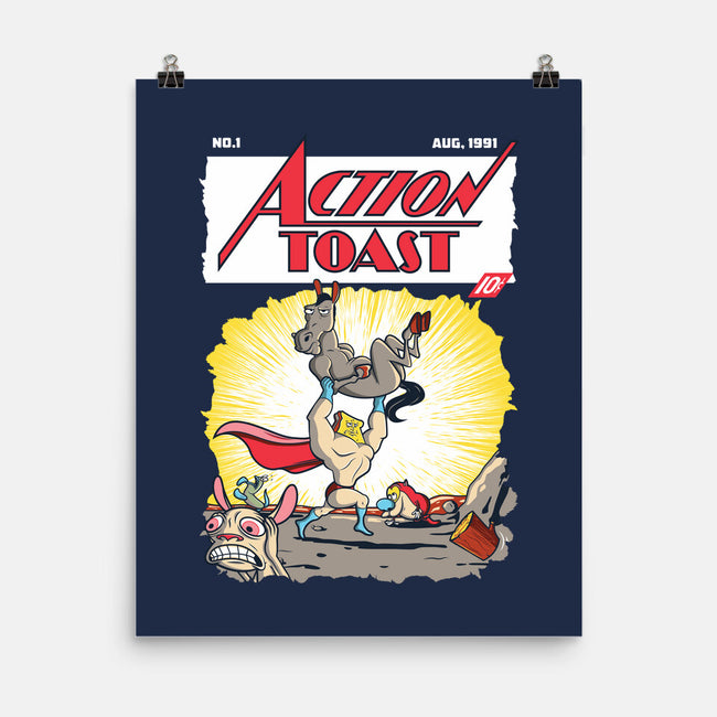 Action Toast-none matte poster-hoborobo