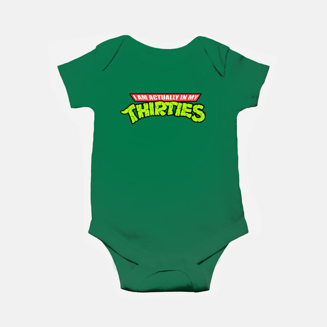 Actually In My Thirties-baby basic onesie-hugohugo