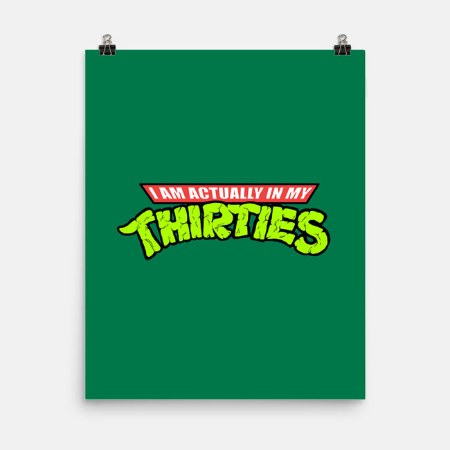 Actually In My Thirties-none matte poster-hugohugo