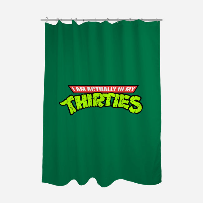 Actually In My Thirties-none polyester shower curtain-hugohugo