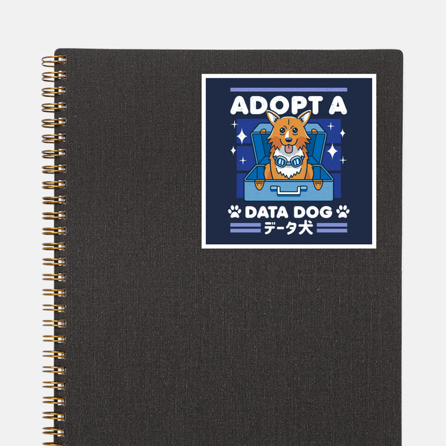 Adopt a Data Dog-none glossy sticker-adho1982