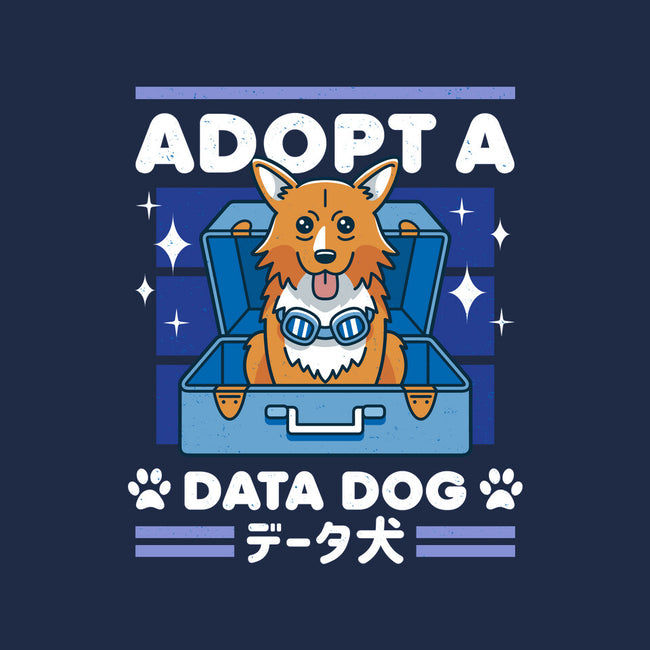 Adopt a Data Dog-womens v-neck tee-adho1982
