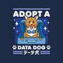 Adopt a Data Dog-womens v-neck tee-adho1982