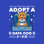 Adopt a Data Dog-womens v-neck tee-adho1982
