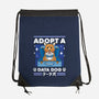Adopt a Data Dog-none drawstring bag-adho1982