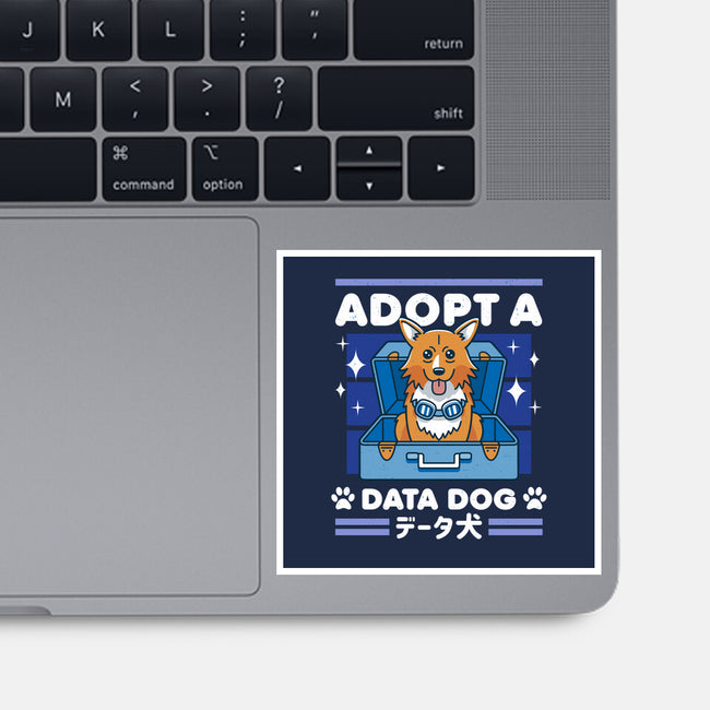 Adopt a Data Dog-none glossy sticker-adho1982