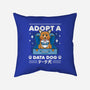 Adopt a Data Dog-none removable cover throw pillow-adho1982