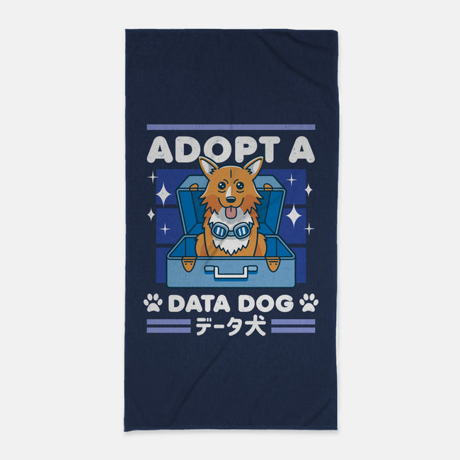 Adopt a Data Dog-none beach towel-adho1982