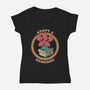 Adopt a Demodog-womens v-neck tee-Graja