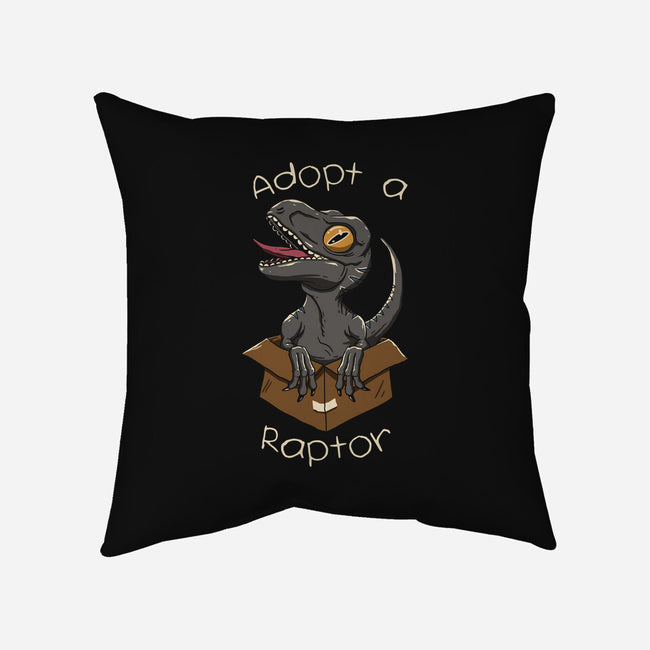 Adopt a Dino-none removable cover w insert throw pillow-vp021