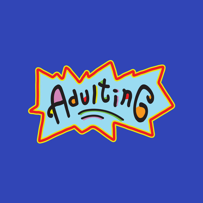 Adulting-none removable cover w insert throw pillow-FreshFleur