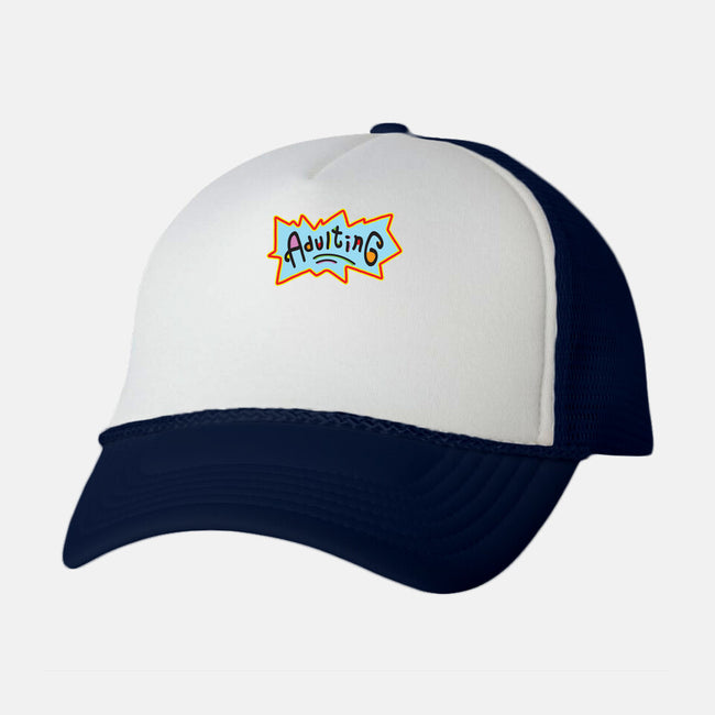 Adulting-unisex trucker hat-FreshFleur