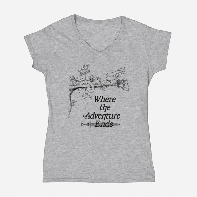 Adventure's End-womens v-neck tee-Ste7en Lefcourt