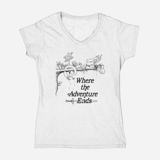 Adventure's End-womens v-neck tee-Ste7en Lefcourt