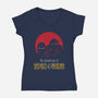 Adventures of BroShep-womens v-neck tee-Cattoc_C