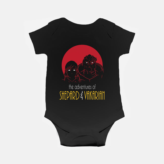 Adventures of FemShep-baby basic onesie-Cattoc_C