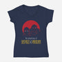 Adventures of FemShep-womens v-neck tee-Cattoc_C