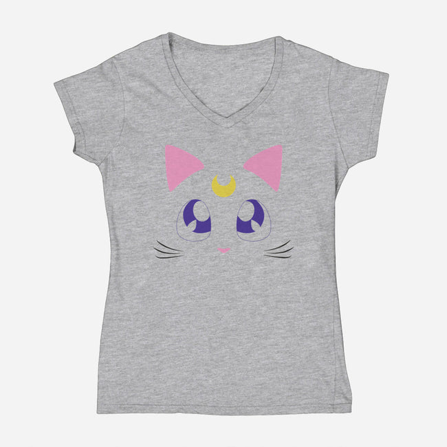 Advisor Cat-womens v-neck tee-Le Chardonneret