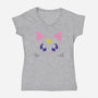 Advisor Cat-womens v-neck tee-Le Chardonneret