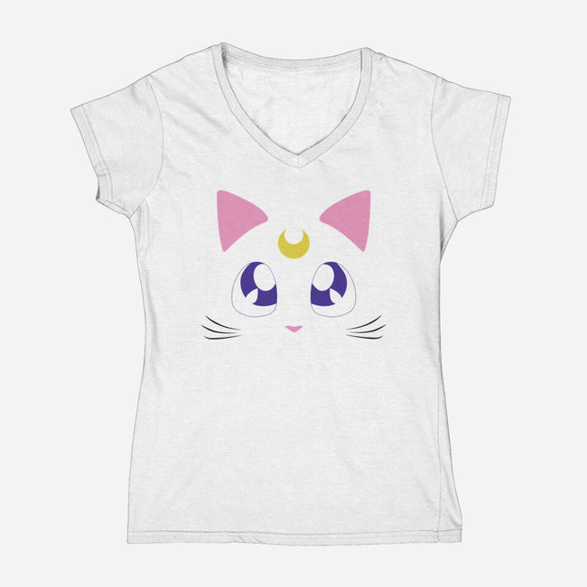 Advisor Cat-womens v-neck tee-Le Chardonneret
