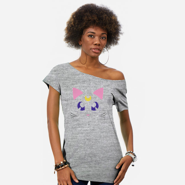 Advisor Cat-womens off shoulder tee-Le Chardonneret