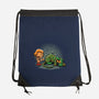 Afraid of Your Own Shadow-none drawstring bag-DJKopet