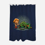 Afraid of Your Own Shadow-none polyester shower curtain-DJKopet
