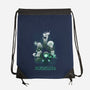 Ahead of Their Time-none drawstring bag-queenmob