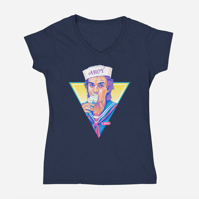 Ahoy!-womens v-neck tee-zerobriant