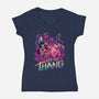 Ain't No Thang-womens v-neck tee-BeastPop