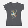 Air Of Imagination-womens v-neck tee-Harantula