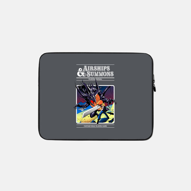 Airships & Summons-none zippered laptop sleeve-Coinbox Tees