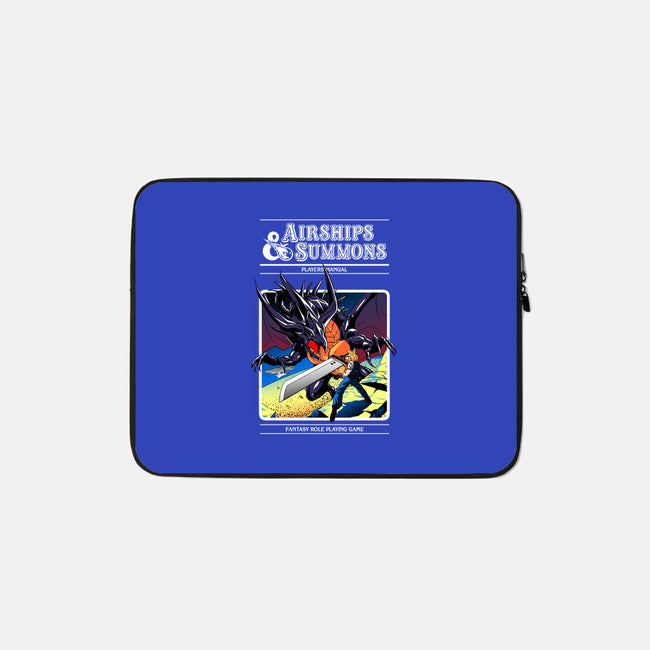 Airships & Summons-none zippered laptop sleeve-Coinbox Tees