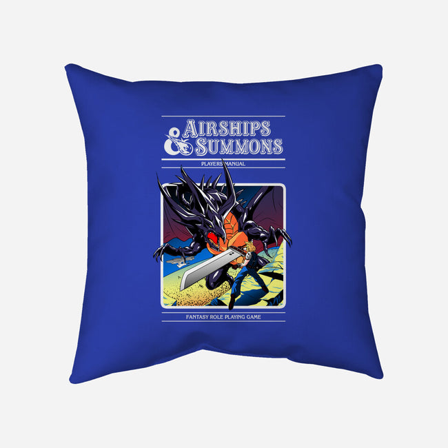 Airships & Summons-none removable cover w insert throw pillow-Coinbox Tees