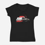 Akina's Drift King-womens v-neck tee-InkOne